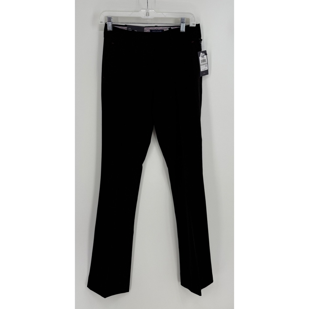 Tommy Hilfiger Womens‎ Black Bootcut Dress Pants Trousers Size 0 NEW